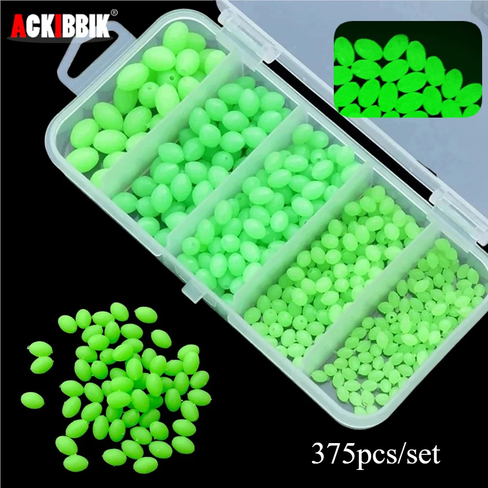 Ackibbik 375pcs/box Luminous F - Fishing Lure Box ulasan dan harga