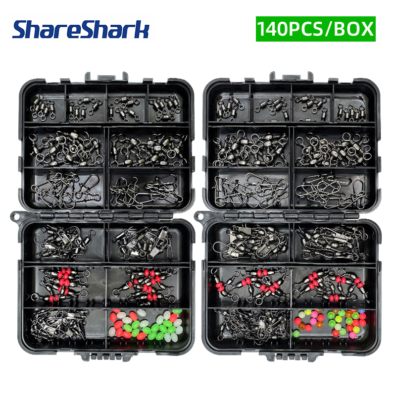 ShareShark 140Pcs fishing acce - Fishing Lure Box ulasan dan harga