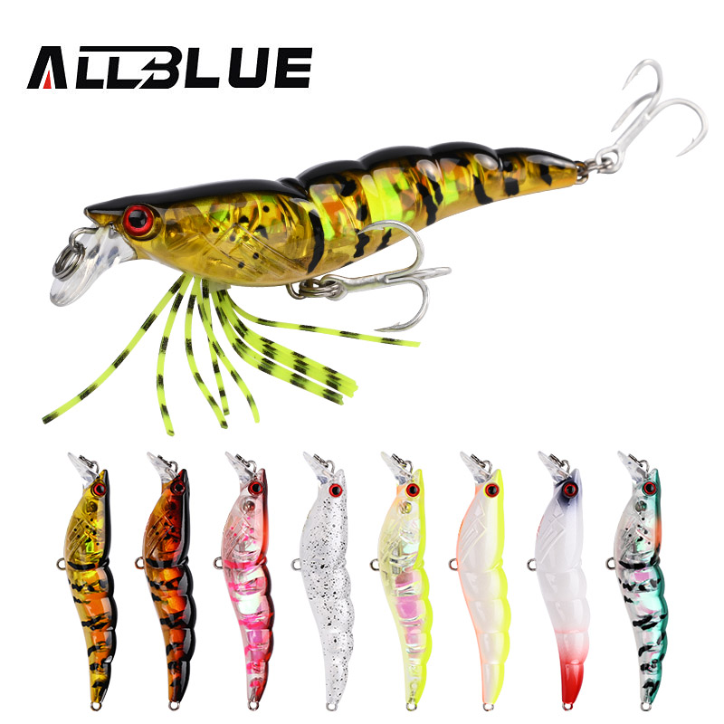 ALLBLUE 3D Flash Shrimp 70mm 7 - Fishing Lure Buzzbait ulasan dan harga