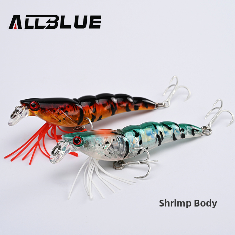 ALLBLUE 3D Flash Shrimp 70mm 7 - Fishing Lure Buzzbait ulasan dan harga
