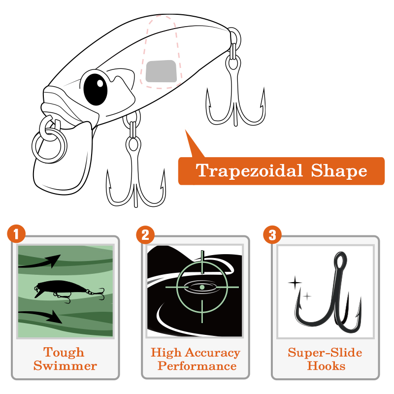 TSURINOUA 46S 46mm 5g Bait Fin - Fishing Lure Jerkbait ulasan dan harga