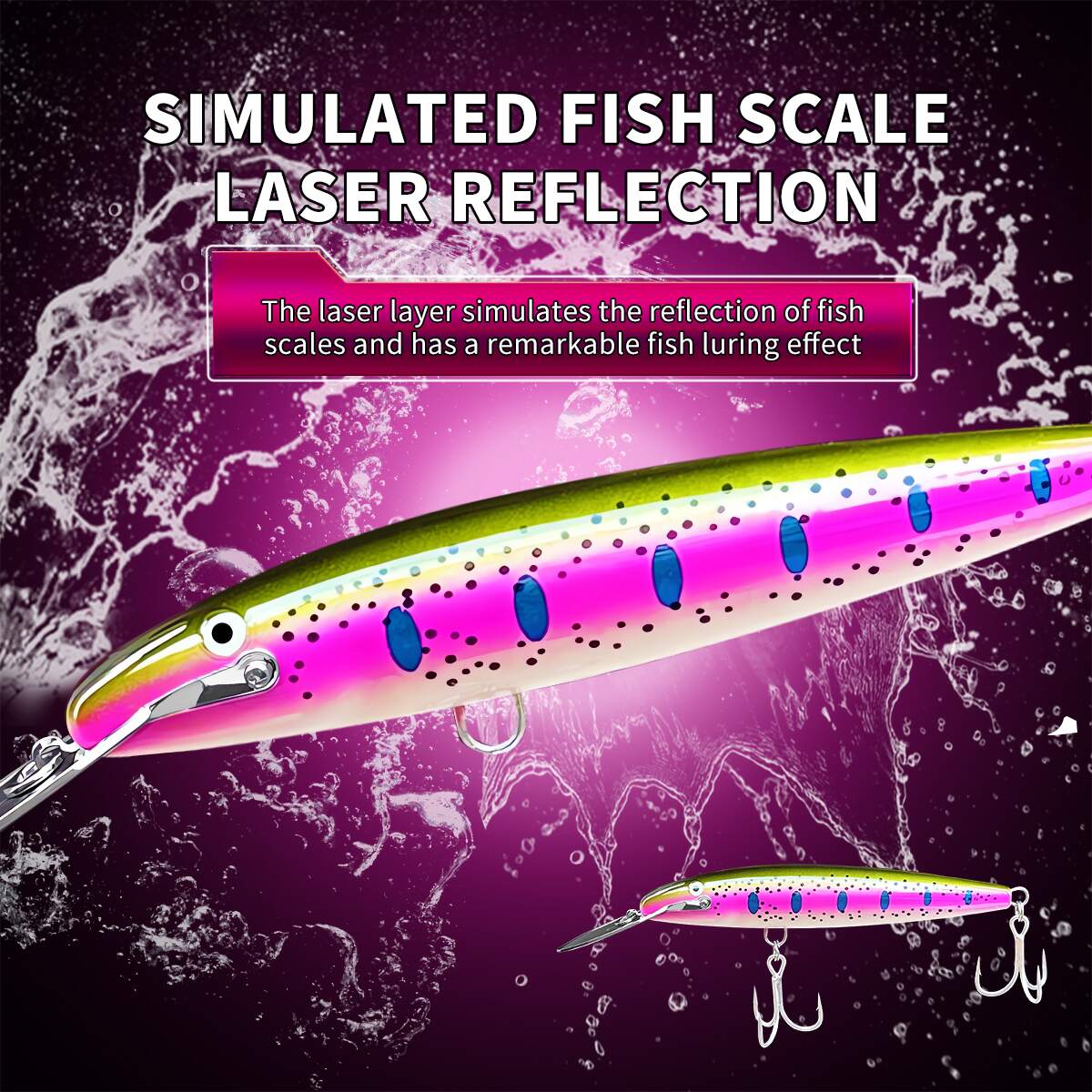 BASSKING Sinking Minnow Bait 1 - Fishing Lure Jerkbait ulasan dan harga