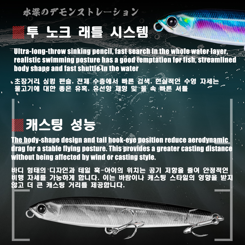 Fishing Lure 4pcs/set Pencil S - Fishing Lure Spoon ulasan dan harga