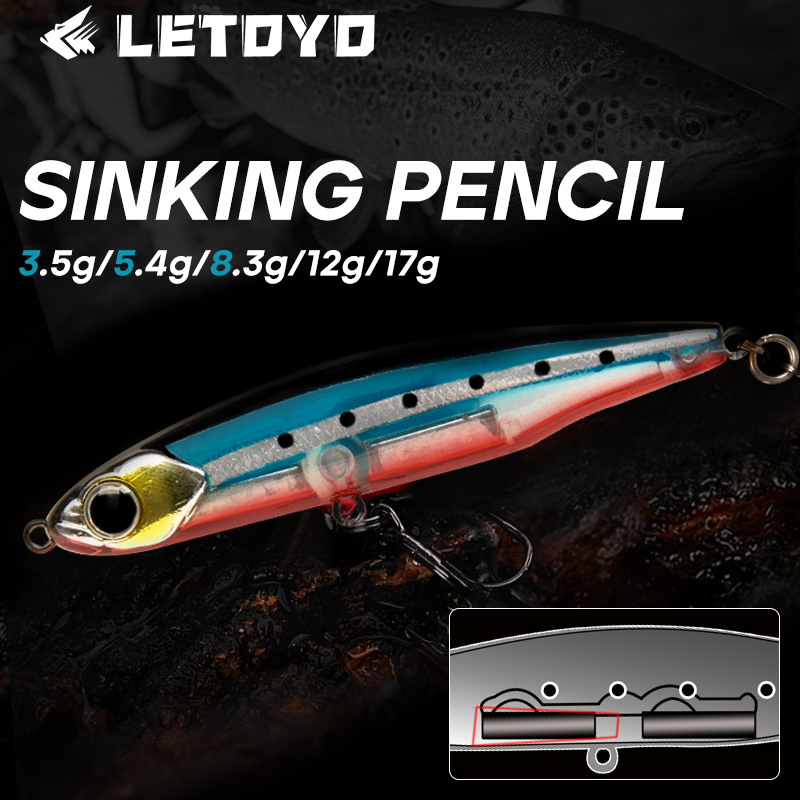 LETOYO Sinking Pencil 17g 12g- - Fishing Lure Swimbait ulasan dan harga