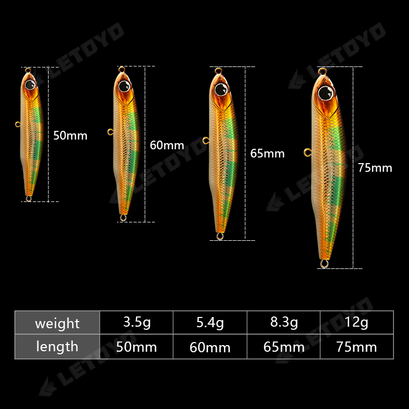 LETOYO Sinking Pencil 17g 12g- - Fishing Lure Swimbait ulasan dan harga