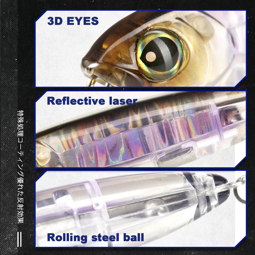 D1 Surface Fishing Lure 3DR Pe - Fishing Lure Popper ulasan dan harga
