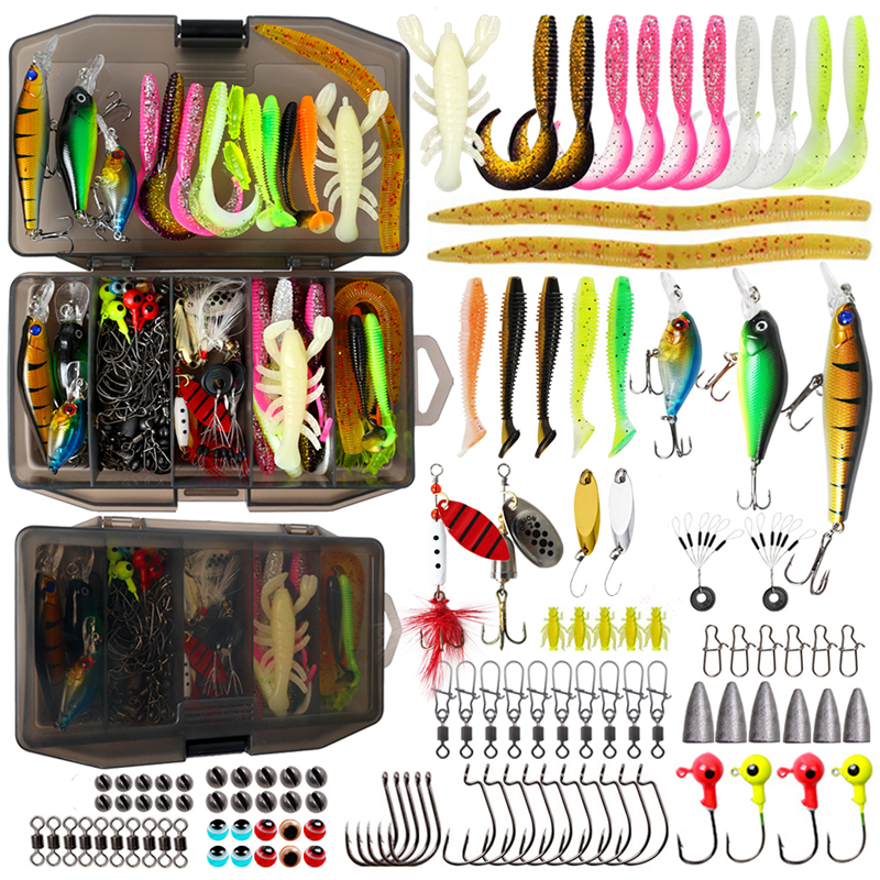 New 120PCS Fishing Lure Set So - Fishing Lure Box ulasan dan harga