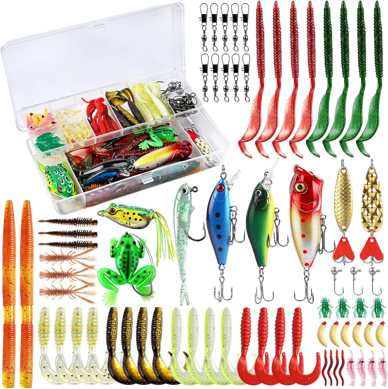 71Pcs Fishing Lures Kit with T - Fishing Lure Crankbait ulasan dan harga