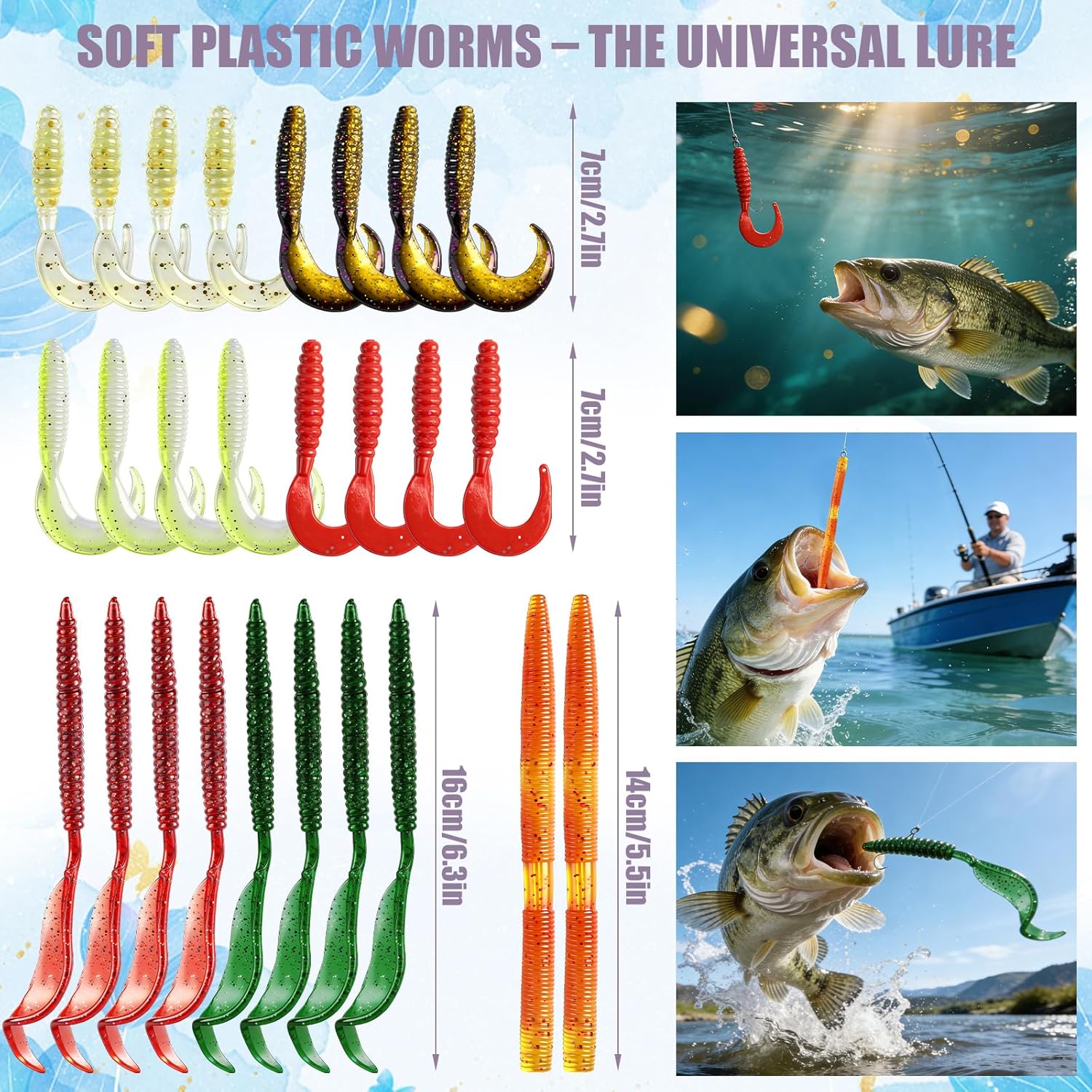 71Pcs Fishing Lures Kit with T - Fishing Lure Crankbait ulasan dan harga
