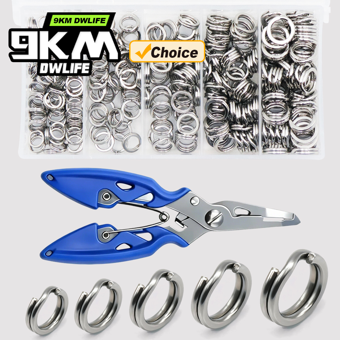 9KM Fishing Split Rings with P - Fishing Lure Making Kit ulasan dan harga