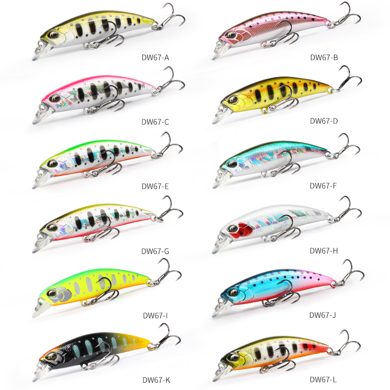 TSURINOYA  Sinking Minnow 60S  - Fishing Lure Jerkbait ulasan dan harga