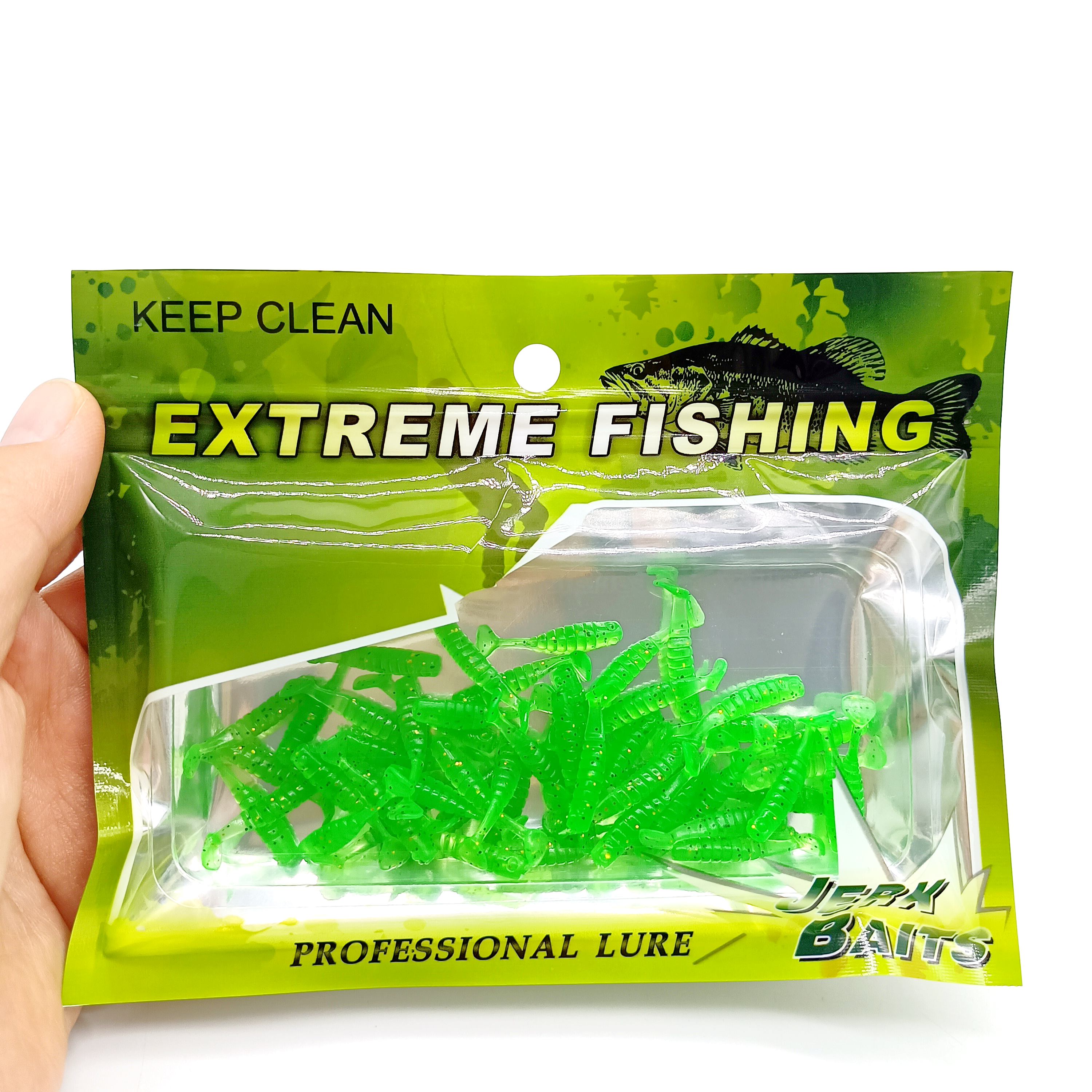 DUODUOYU 50PCS Mini T-tail Sof - Fishing Lure Soft Plastic ulasan dan harga