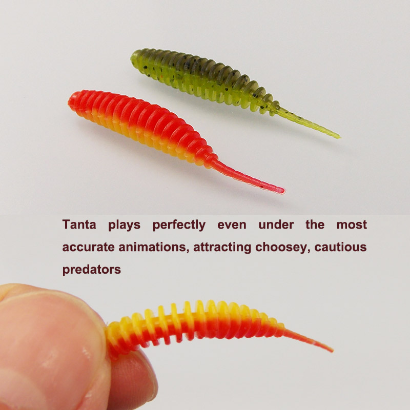 ESFISHING Fishing Tiny Worm Ba - Fishing Lure Soft Plastic ulasan dan harga