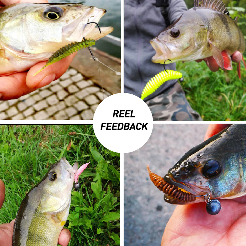 ESFISHING Fishing Tiny Worm Ba - Fishing Lure Soft Plastic ulasan dan harga