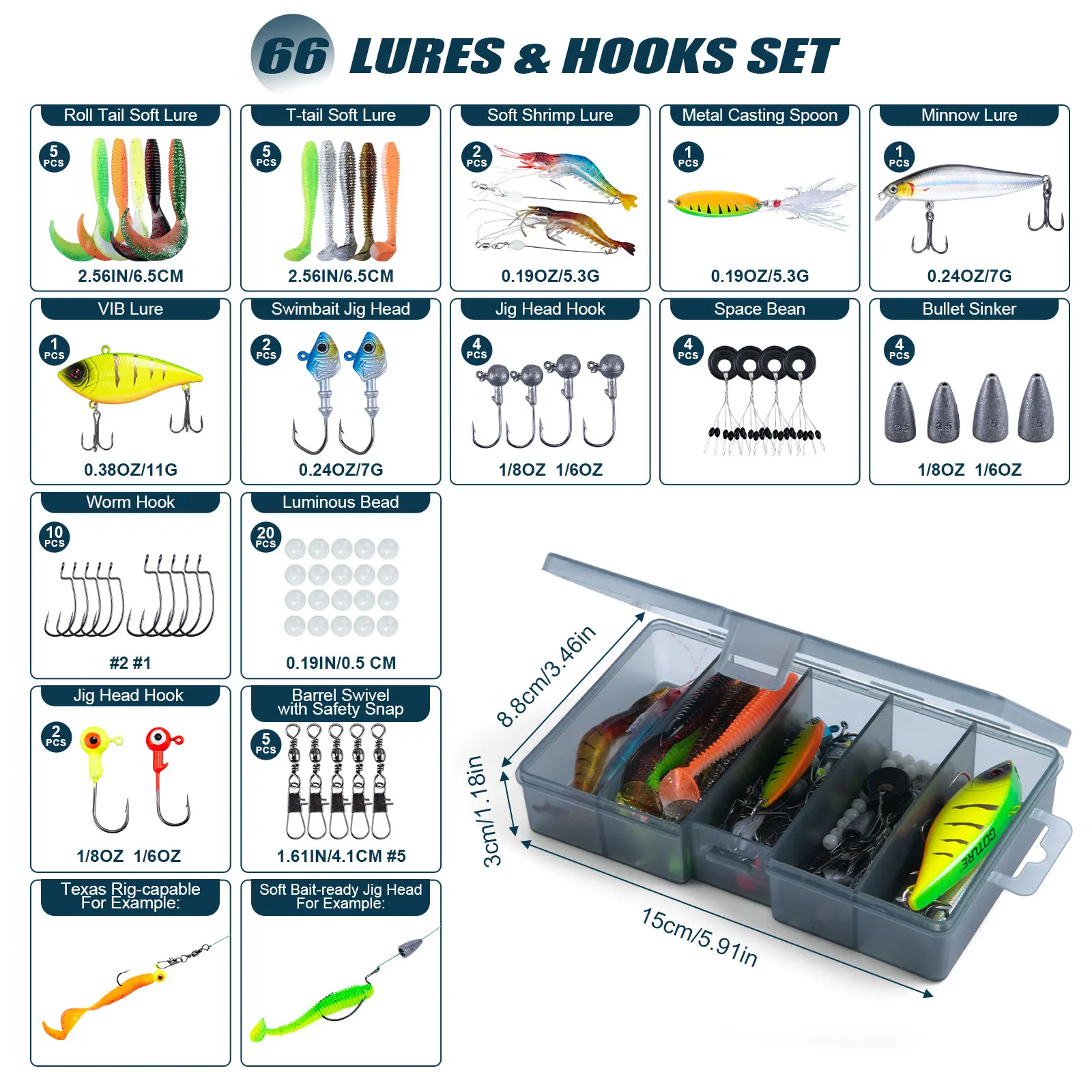 Goture Double Spinning Fishing - Fishing Lure Spinner ulasan dan harga