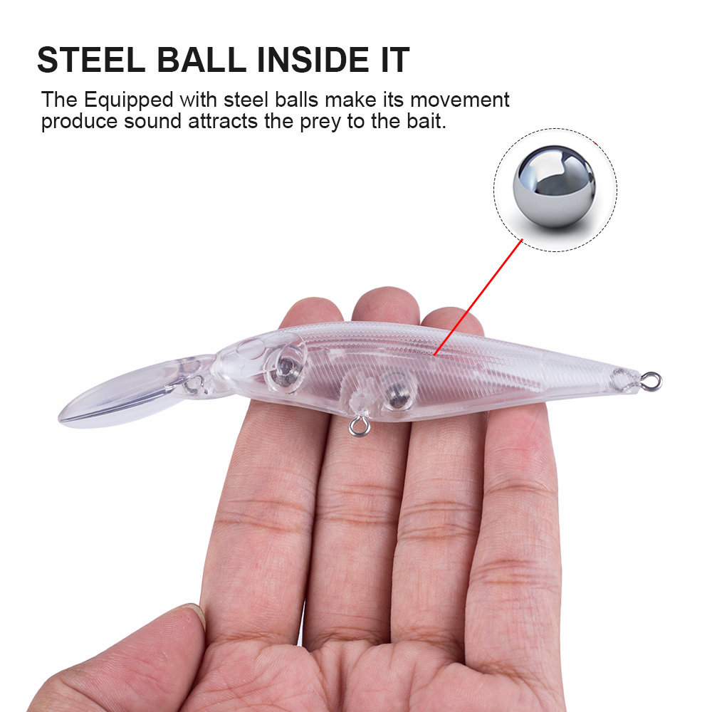 Hanlin 10/20pcs Blanks Crankba - Fishing Lure Jerkbait ulasan dan harga